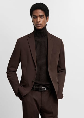 Super slim-fit suit blazer in stretch fabric