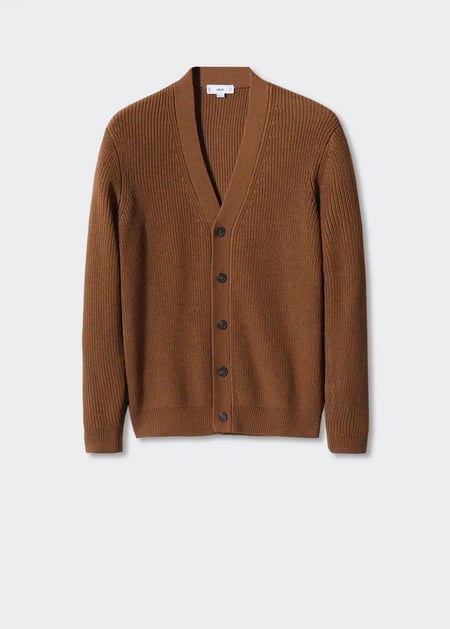 Structured cotton cardigan