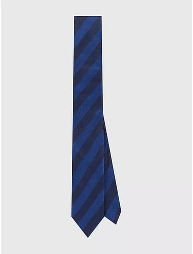 TOMMY HILFIGER OXFORD STRIPE SILK TIE