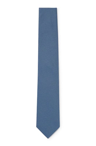 SILK-JACQUARD TIE WITH ALL-OVER MICRO PATTERN