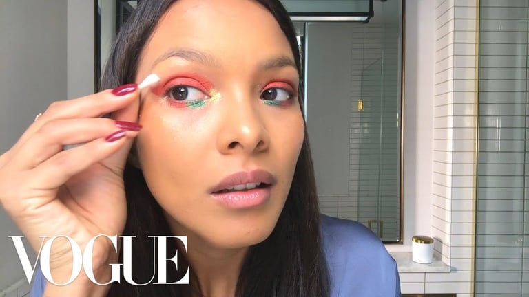 Lais Ribeiro's Glittery Carnaval Makeup Look | Beauty Secrets | Vogue