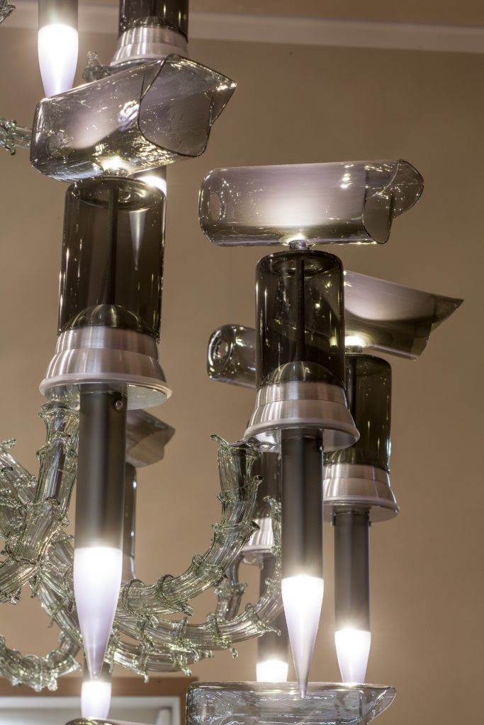 Detail of Glass Big Brother, Song Dong (2015). Glass and metal.