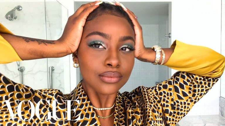 Justine Skye's Guide to Green Eyeshadow & Her True Beauty Secret | Beauty Secrets | Vogue