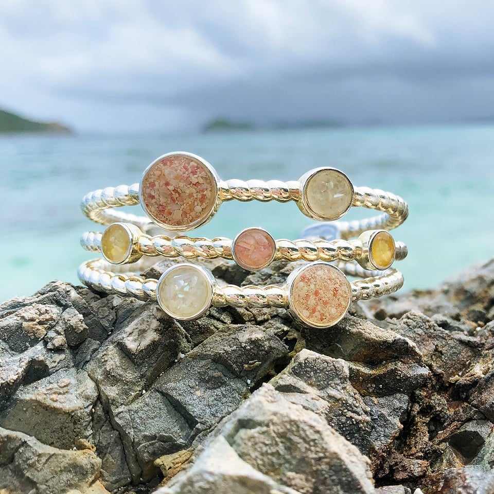 Rope Seven Sand cuff bracelet caribbean