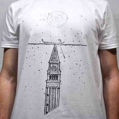 Футболка Campanile на белом хлопке