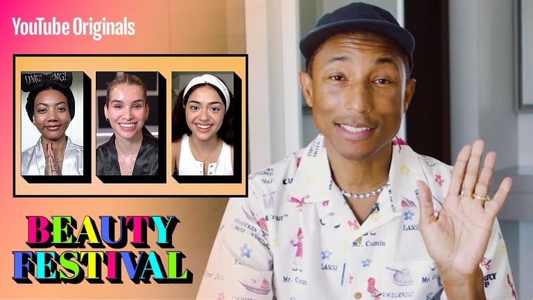 Humanrace创始人Pharrell Williams将直播YouTube Originals的首个美妆节？
