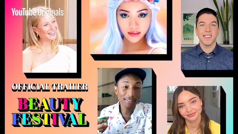 WILLKOMMEN zum allerersten #BeautyFest [TRAILER] von YouTube: Pharrell, Selena, Addison, Hyram, Gwyneth & mehr