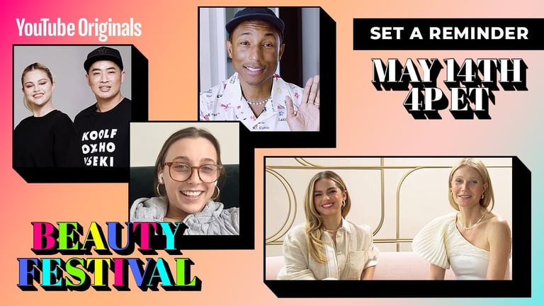 YouTube Beauty Festival mit Selena, Pharrell, Emma Chamberlain & mehr!