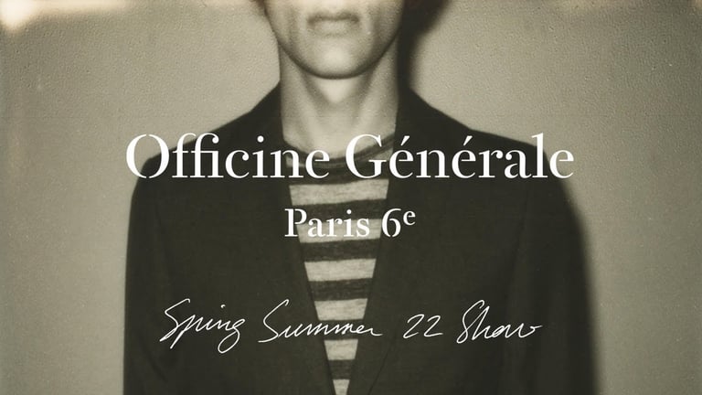 Officine Générale | Modenschau Frühling/Sommer 22