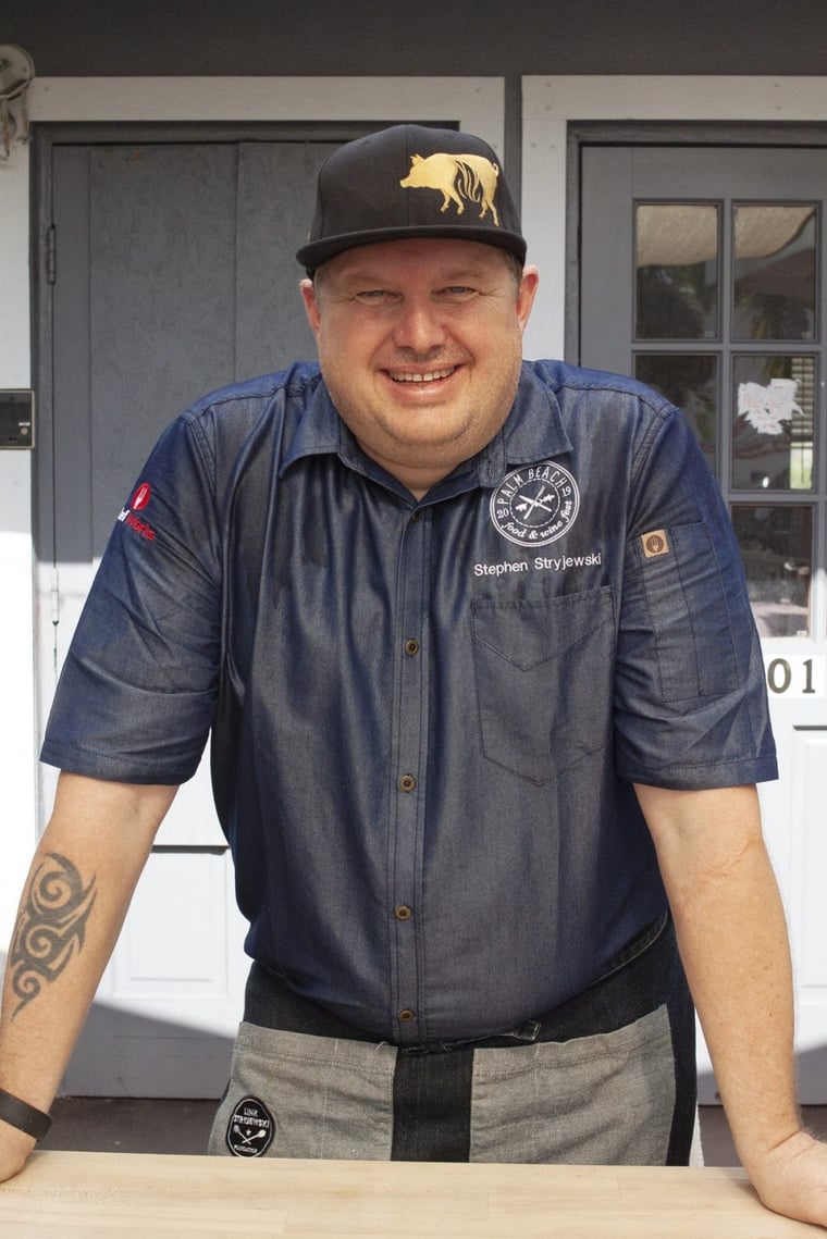 Chef Stephen Stryjewski at Porch BBQ at Oceano Kitchen