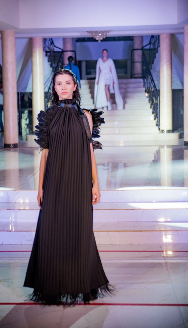 Designer Elmira Zamanova with a collection that tells that change is coming