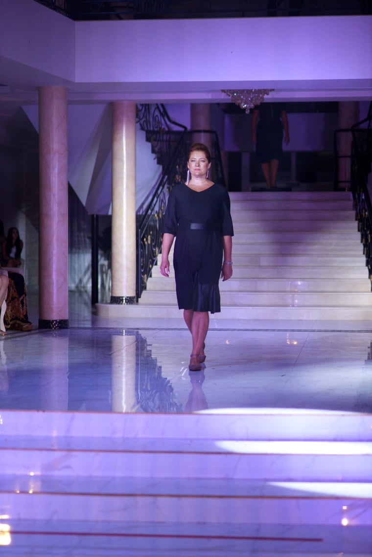 Designer Olga Zheleznyak, plus size business womenswear brand with the "Freedom of Life" collection