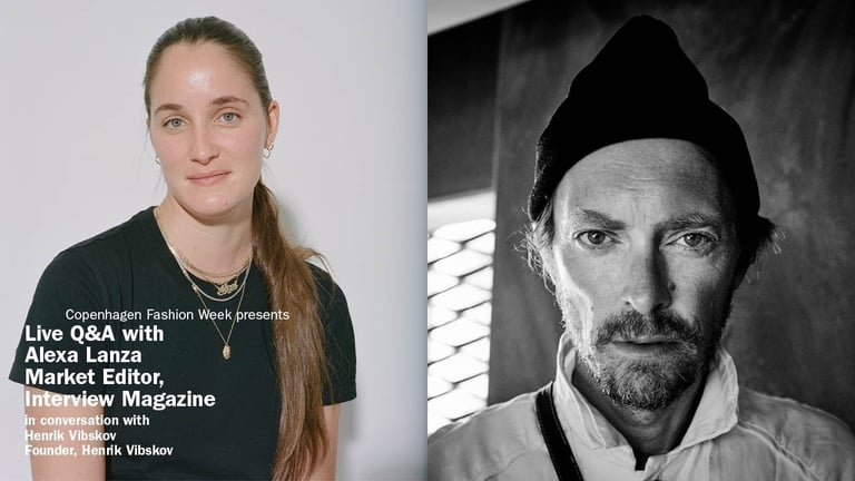 Live Q&A Henrik Vibskov and Alexa Lanza, Interview Magazine