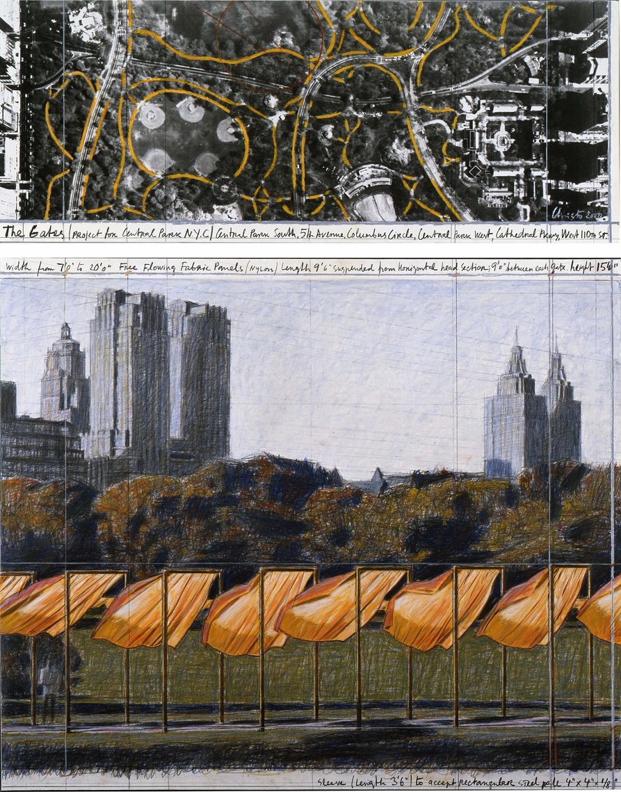Christo, The Gates (Project for Central Park, New York) #39