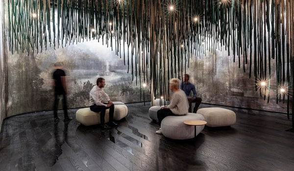Pininfarina Architecture curates a contemplative wellbeing installation at CERSAIE 2021