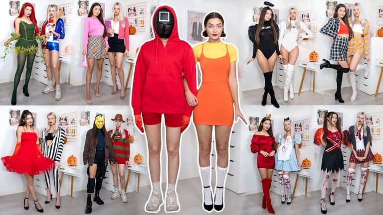 10 COUPLES BEST FRIEND HALLOWEEN COSTUME IDEAS! *LAST MINUTE*