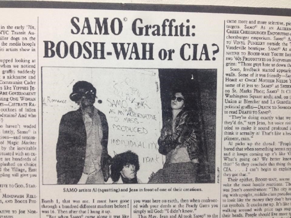 SAMO village voice article