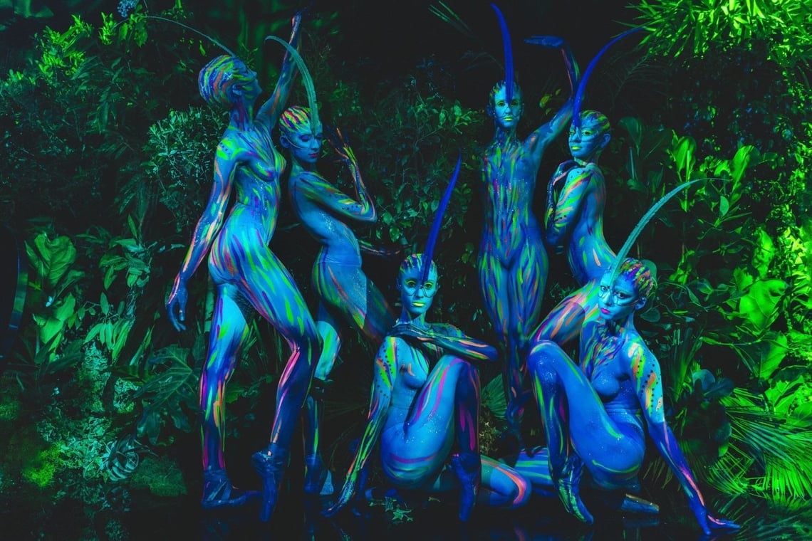 Bioluminescent Performers - Photo Credit NuArt 