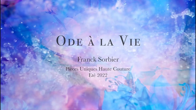 "Ode à la Vie" Franck Sorbier Haute Couture Été 2022
