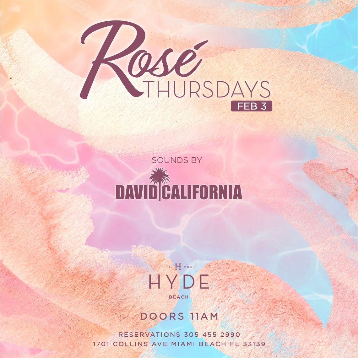 Rosé Thursdays at SLS South Beach Hyde Beach - David California 