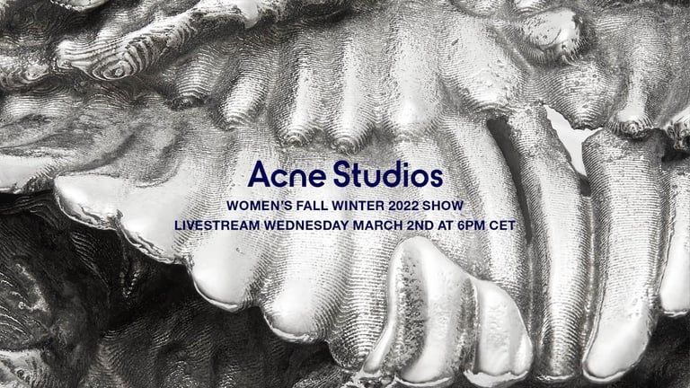 Acne Studios Women’s Fall/Winter 2022 Show