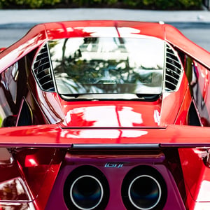 Ferrari GT en exhibición en el 15º Concurso Anual de Elegancia de Boca Ratón