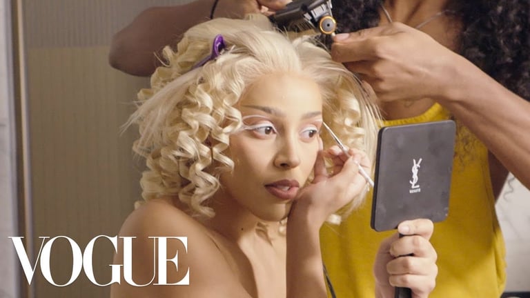 Doja Cat Gets Ready for Balmain’s Music Festival