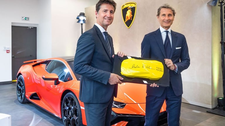 Lamborghini Monaco debuts new showroom. Official opening of new dealership in the Principality of Monaco