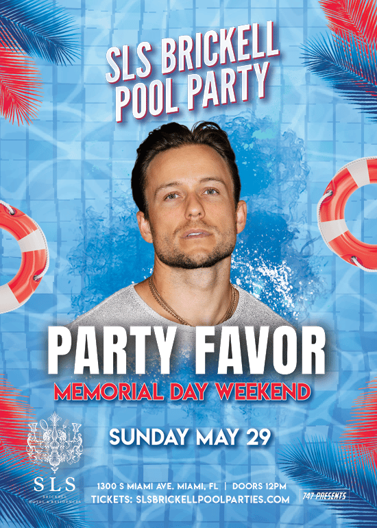 Party Favor at SLS Brickell’s Altitude Pool