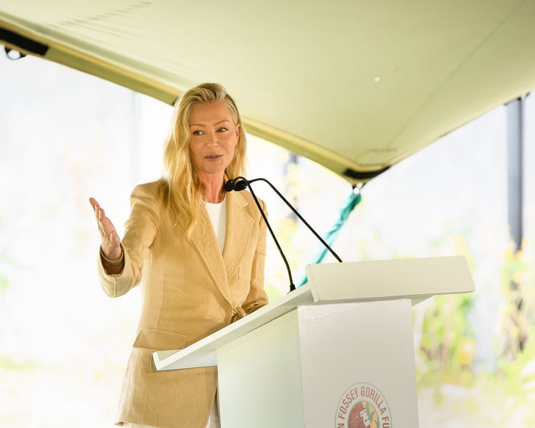 Ellen Degeneres Travels To Rwanda For The Opening Of The New Ellen Degeneres Campus At The Dian Fossey Gorilla Fund