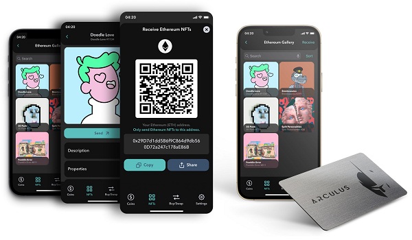 CompoSecure erweitert die Arculus™-Funktionen: Einführung von NFT-Unterstützung, Integration von WalletConnect und Hinzufügen von Kryptowährungen