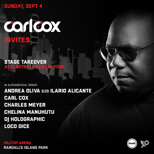 Carl Cox Reveals Why He Chose NYC’s Electric Zoo For Rare US performance & Stage Takeover This Summer