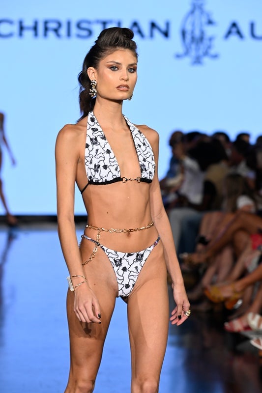 Christian Audigier made a comeback with the launch of the "Christian Audigier 2023 swimwear collection” Friday July 15 at the Faena Hotel