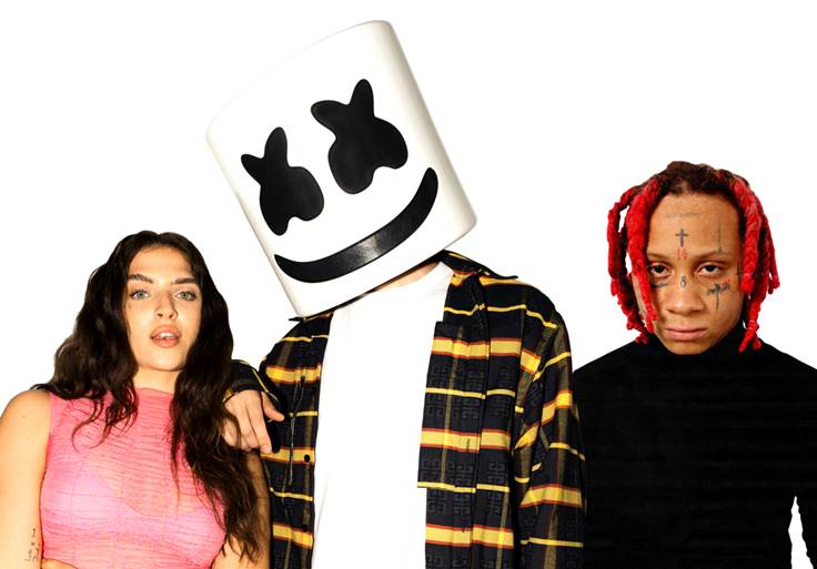 Marshmello, Mae Muller, & Trippie Redd unveil the TRUE "American Psycho"
