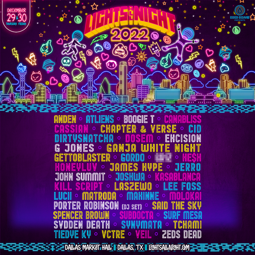 2022 Lights All Night Lineup: