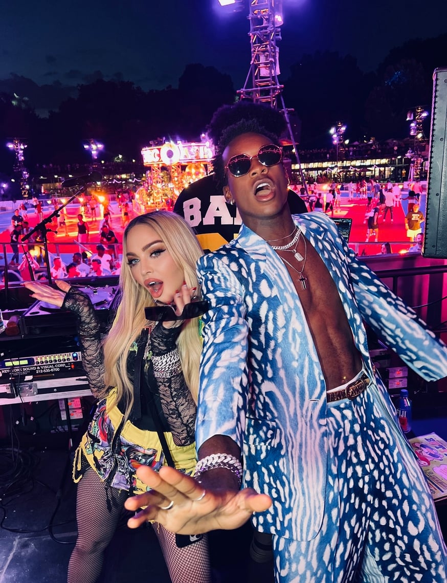 Madonna Holds Roller Disco Celebration At Discoasis In Central Park