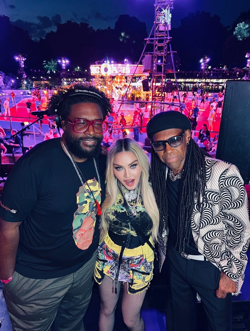 Madonna Holds Roller Disco Celebration At Discoasis In Central Park