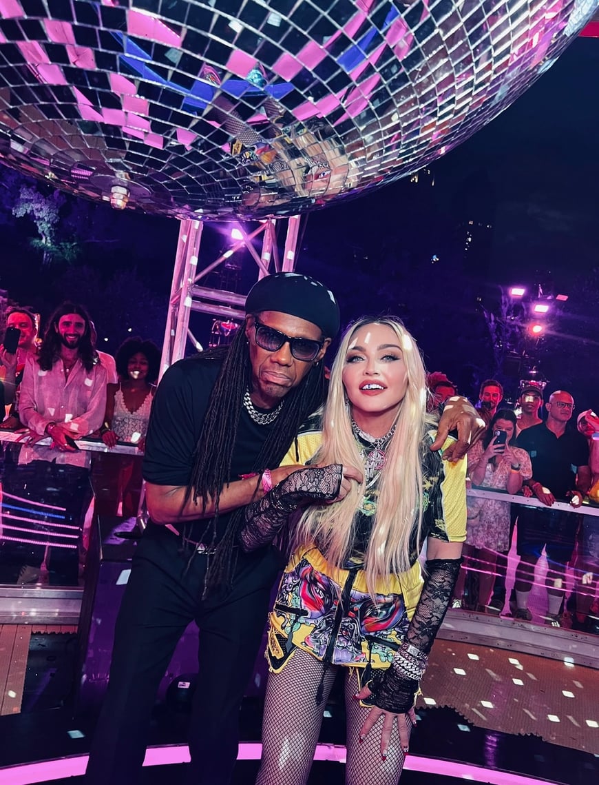 Madonna Holds Roller Disco Celebration At Discoasis In Central Park