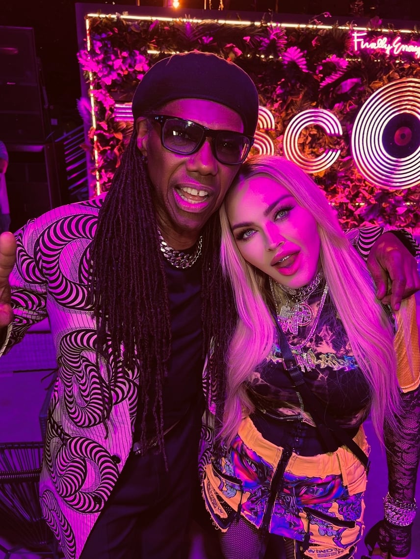 Madonna Holds Roller Disco Celebration At Discoasis In Central Park