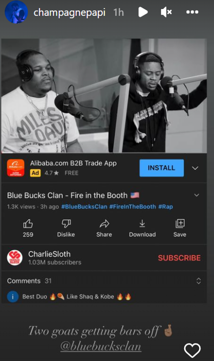 Drake Calls Bluebucksclan