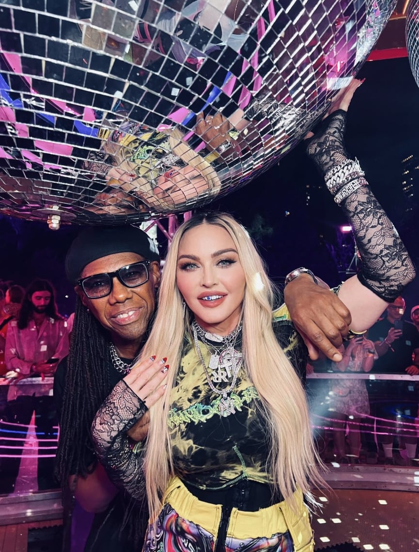 Madonna Holds Roller Disco Celebration At Discoasis In Central Park