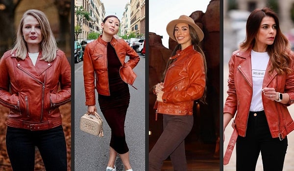 Queste giacche in pelle marrone cognac stanno conquistando il mondo