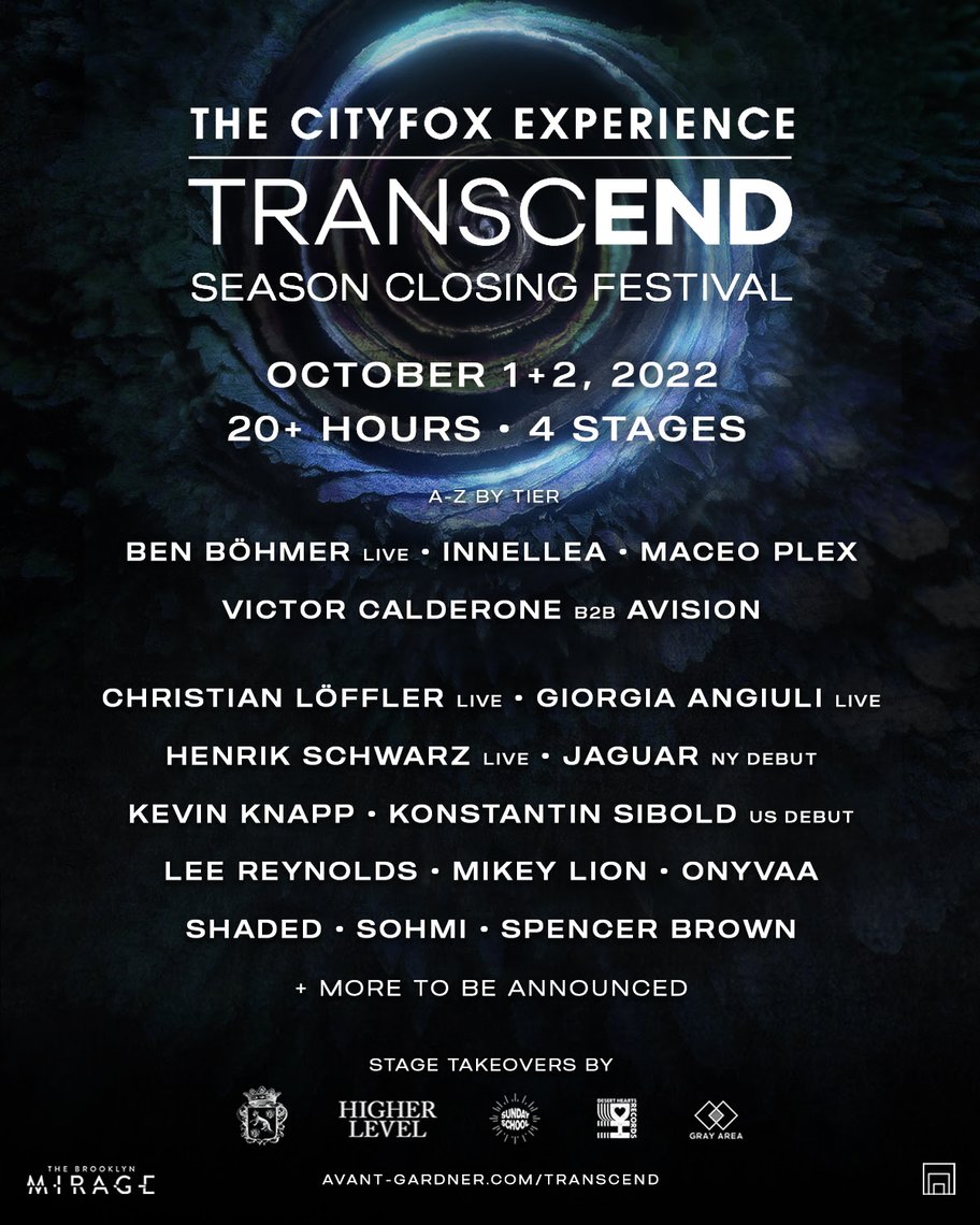 The Brooklyn Mirage Season Closing Calendar