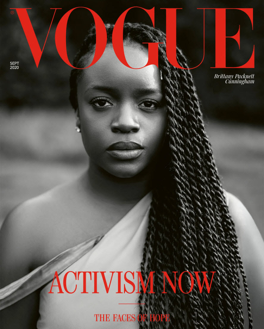 the cover of British Vogue