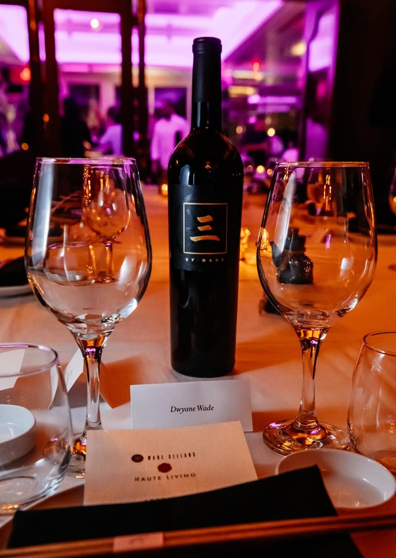 Dwyane Wade Celebrates Wade Cellars with Haute Wine Society at Mr. Hospitality's Marion Miami on October 11, 2022. Photo Credit: Sebastian Bednarski