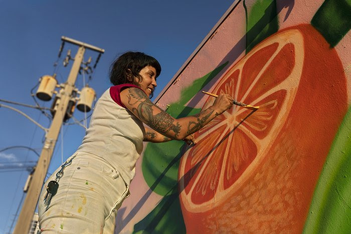 Muralist Nicole Salgar