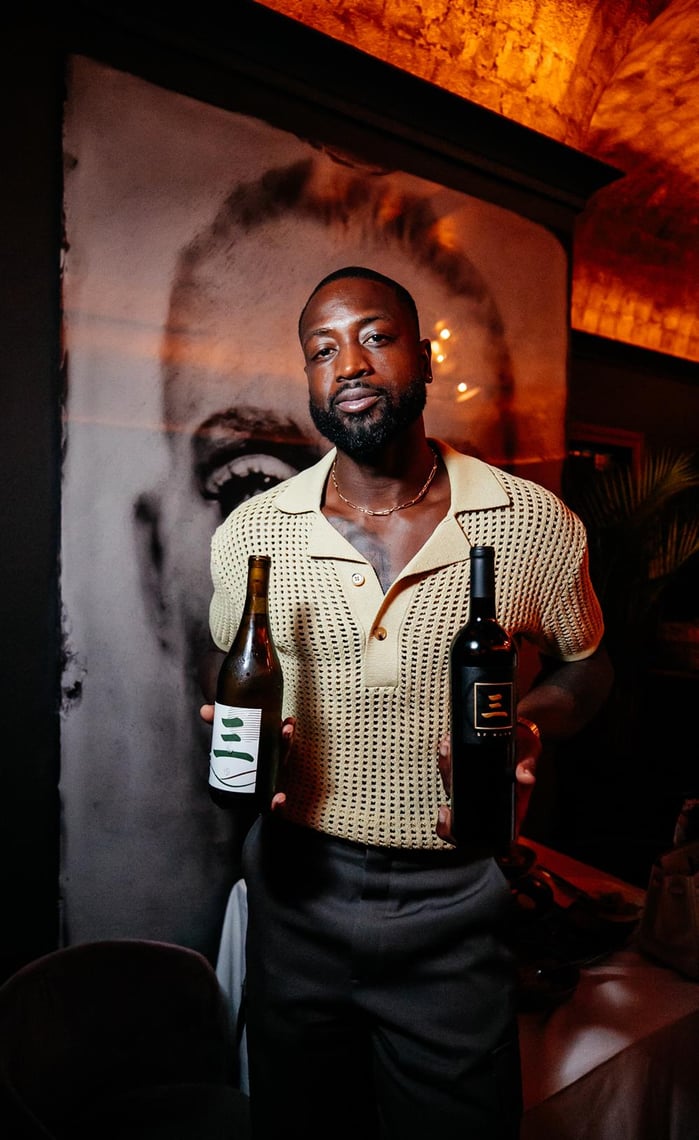 Dwyane Wade Celebrates Wade Cellars with Haute Wine Society at Mr. Hospitality's Marion Miami on October 11, 2022. Photo Credit: Sebastian Bednarski