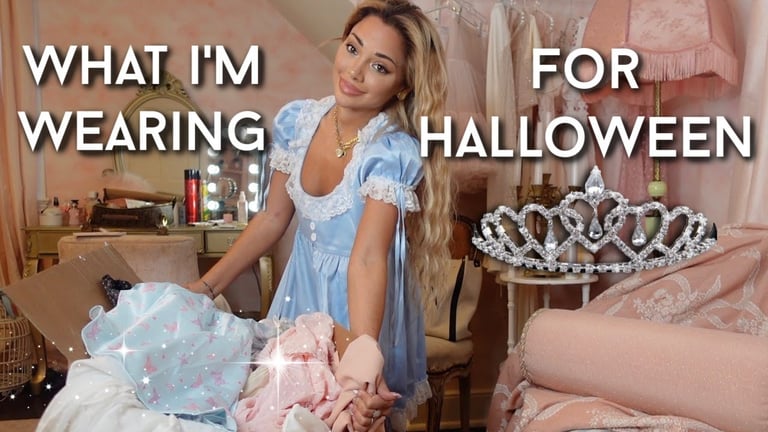 a girly fall day in my life - my halloween costumes!