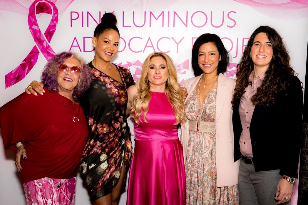 Pink Luminous Advocacy Project hosted Light Up The Night attended by Norma Jean Abraham, Tracy Mourning, Marilyn Dans, Violet Camacho and Liz Gonzalez at Mayfair House Hotel & Garden