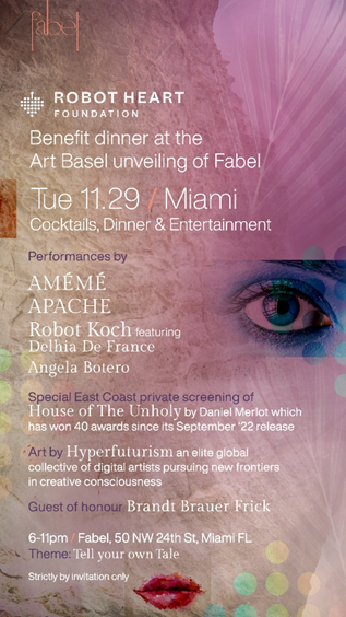 Robot Heart Foundation To Host Benefit Dinner During Art Basel